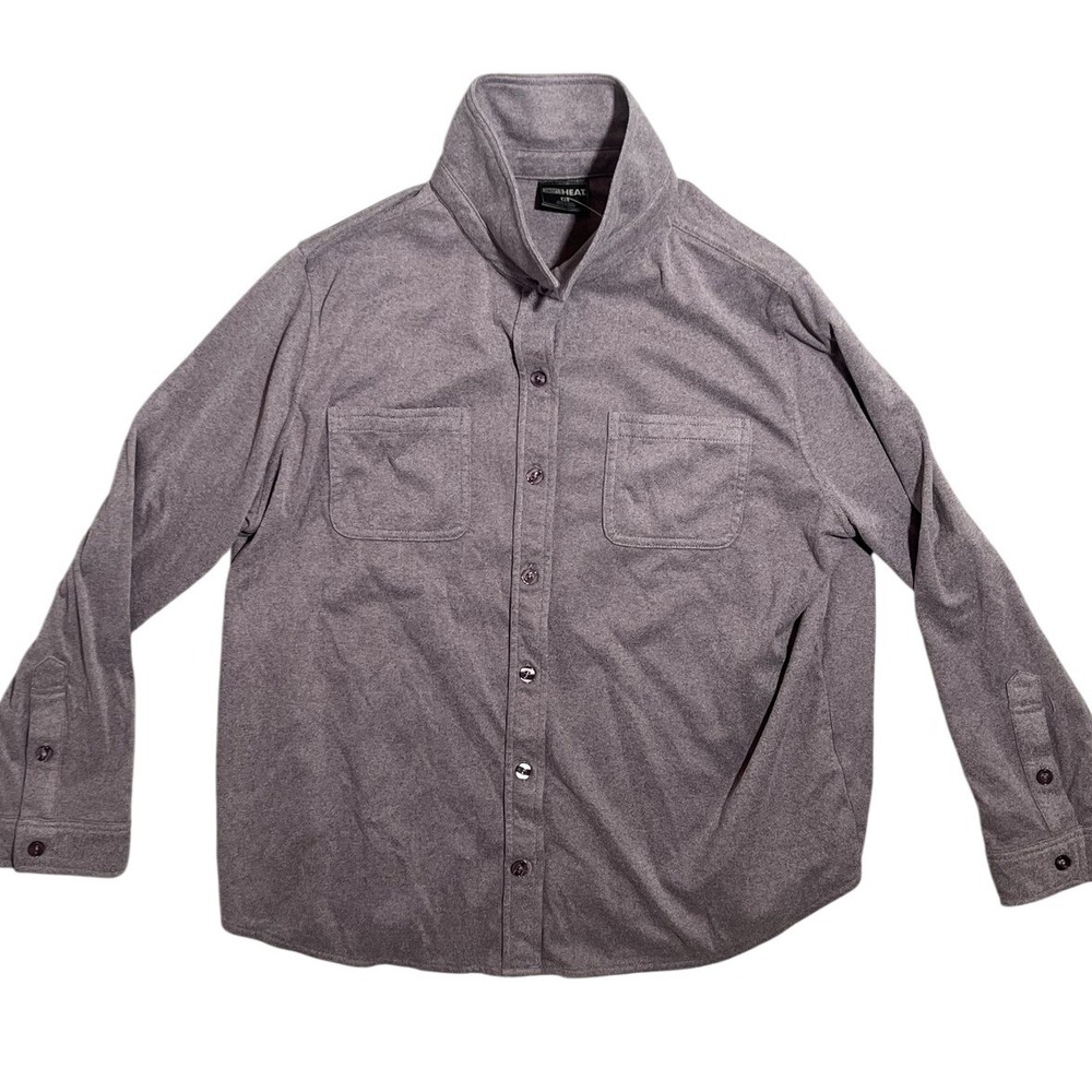32 Degrees Heat Men's XL‎ Heather Purple Long Sleeve Button Down Casual Shirt
